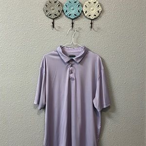 COPY - PGA Tour Men’s XL Purple/White Checked Polo